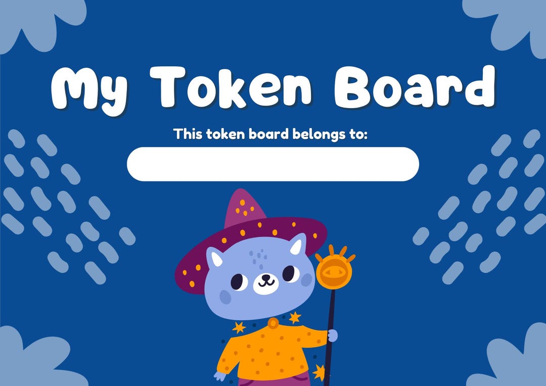 ADHD and Autism‑friendly Token Board - Etsy