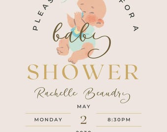 Baby shower invitation