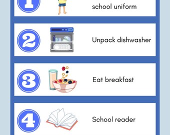 Visual Schedule: Morning Routine Chart