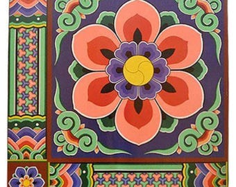 Korean traditional pattern coloring book