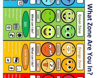 Zones of Regulation Social Emotional