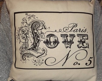 Paris LOVE Pillow