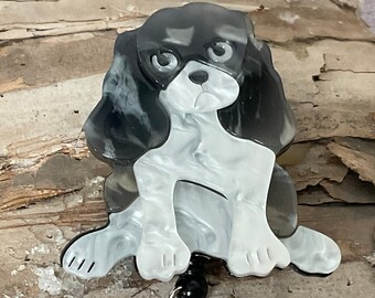 Dog Breed Retractable Badge Reel: Acrylic Puppy Badge Holder