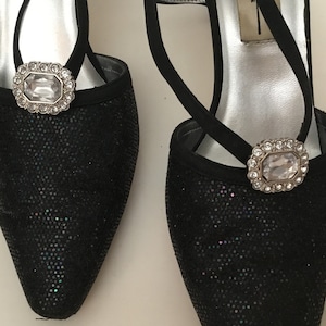 Crystal shoe clips, square rhinestone shoe clips, wedding shoe clips, bridesmaid shoe clips, special occasions shoe clips , classy clips
