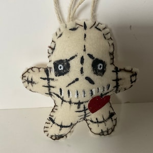 Handmade Voodoo Doll: Gris Gris Poppet for Empath Protection