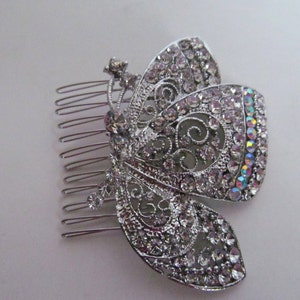 Butterfly wedding hair accessory