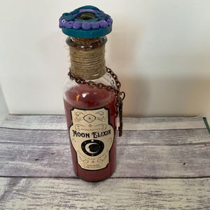 Color Changing Moon Elixir Potion: Halloween Apothecary Decor