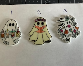 Ghosts charms:pendants, acrylic Halloween