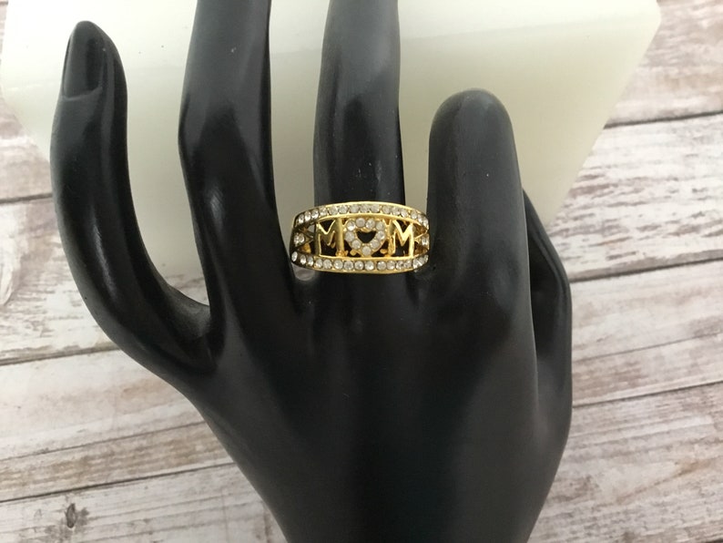mom ring silver gold and rose Mom rings Mother\u2019s Day gifts rhinestone Mother\u2019s Day ring Mom gifts