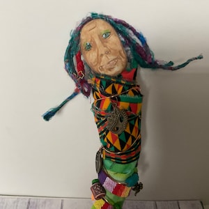 Spirit doll, message doll, tree spirit doll, witch doll, Ooak doll, healing doll, altar doll, tribal doll, pagan, Wiccan , totem, witch doll