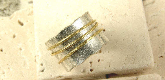 Scandinavian Minimalist Design Nordic Chic Ring Band for Him or Her Sterling Silver Custom Birch Leaf Ring with Gemstone