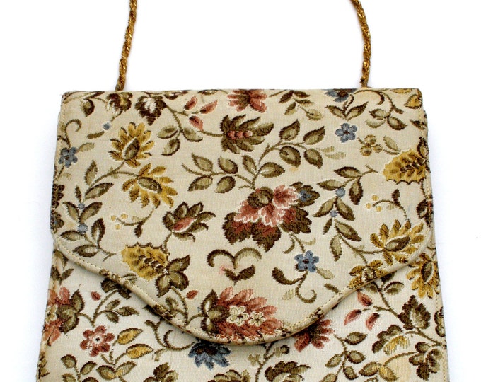 Bon Wit Purse Nicholas Reich Vintage Handbag Floral Etsy
