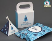 Christmas Printable Boxes Packaging 7 Printable Boxes Plus - Etsy