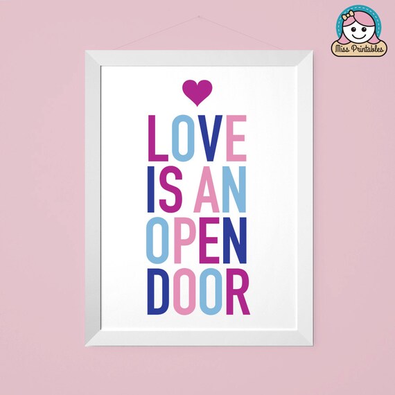 Frozen Inspired Love Is An Open Door Child S Bedroom Etsy
