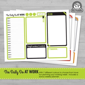 Planning and Organisation - The Daily Do : At Work - CUSTOMISED SIZE 9X7IN
