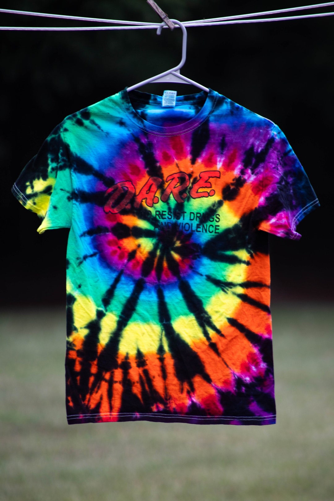 Rainbow Chaos Tie Dye T-Shirt main image 0