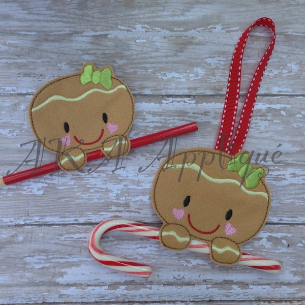 Gingerbread Candy Cane Holder Pattern Etsy