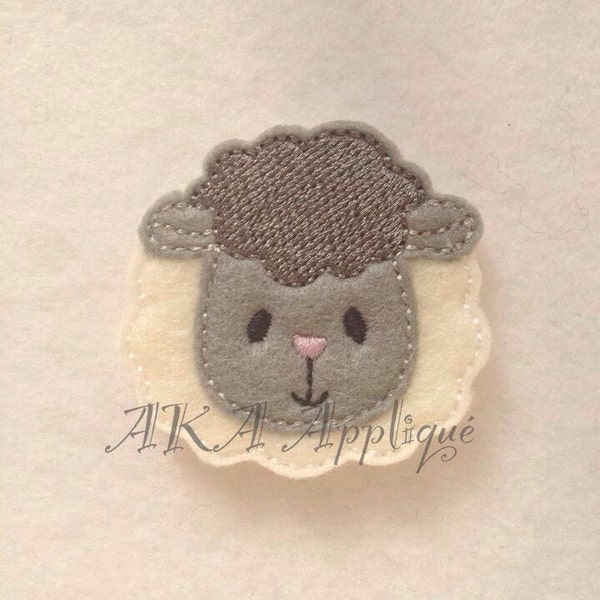 Lydia Lamb Feltie Embroidery Design, barn animals, feltie files, digital design, embroidery file, sheep feltie, animal designs, farm animals
