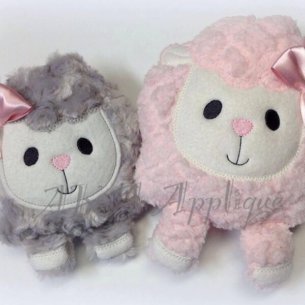 Lydia Lamb Plushie ITH Embroidery Design