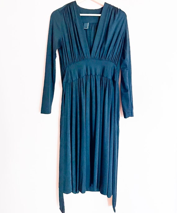 Vintage 70s Deep V Dress - image 2