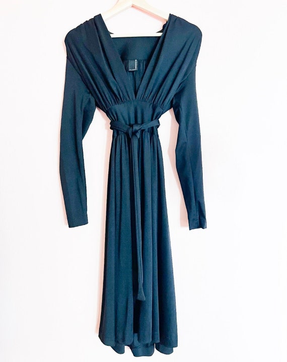 Vintage 70s Deep V Dress