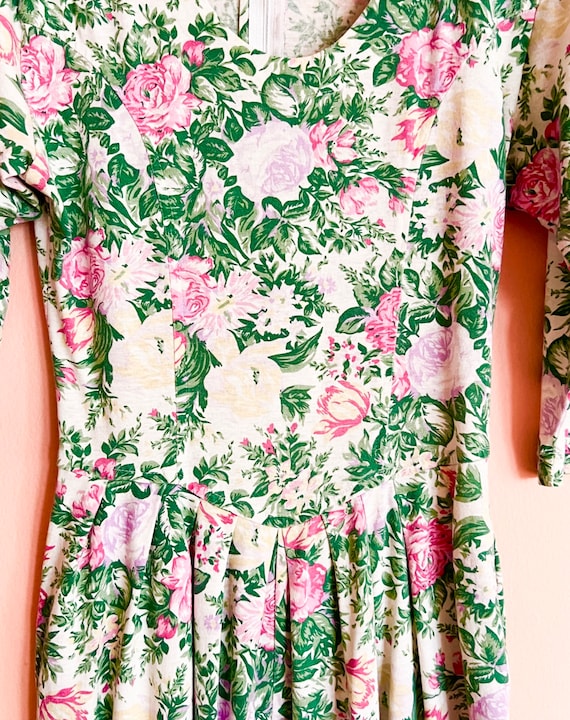 Vintage 80s Floral Jumpsuit - image 2