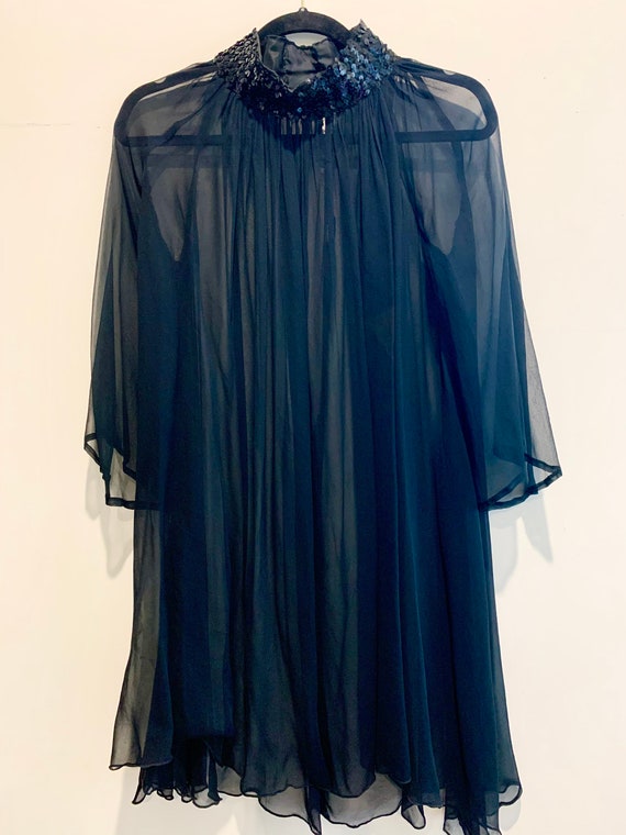 Vintage 60s Chiffon Minidress