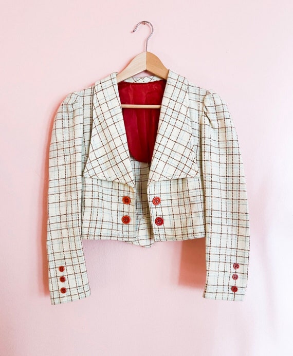 1970s Hand Made Plaid Dress