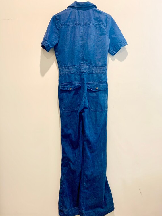 70s denim jumpsuit