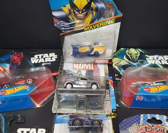 Hot Wheels Character Cars: Wolverine, Star Wars, Batman