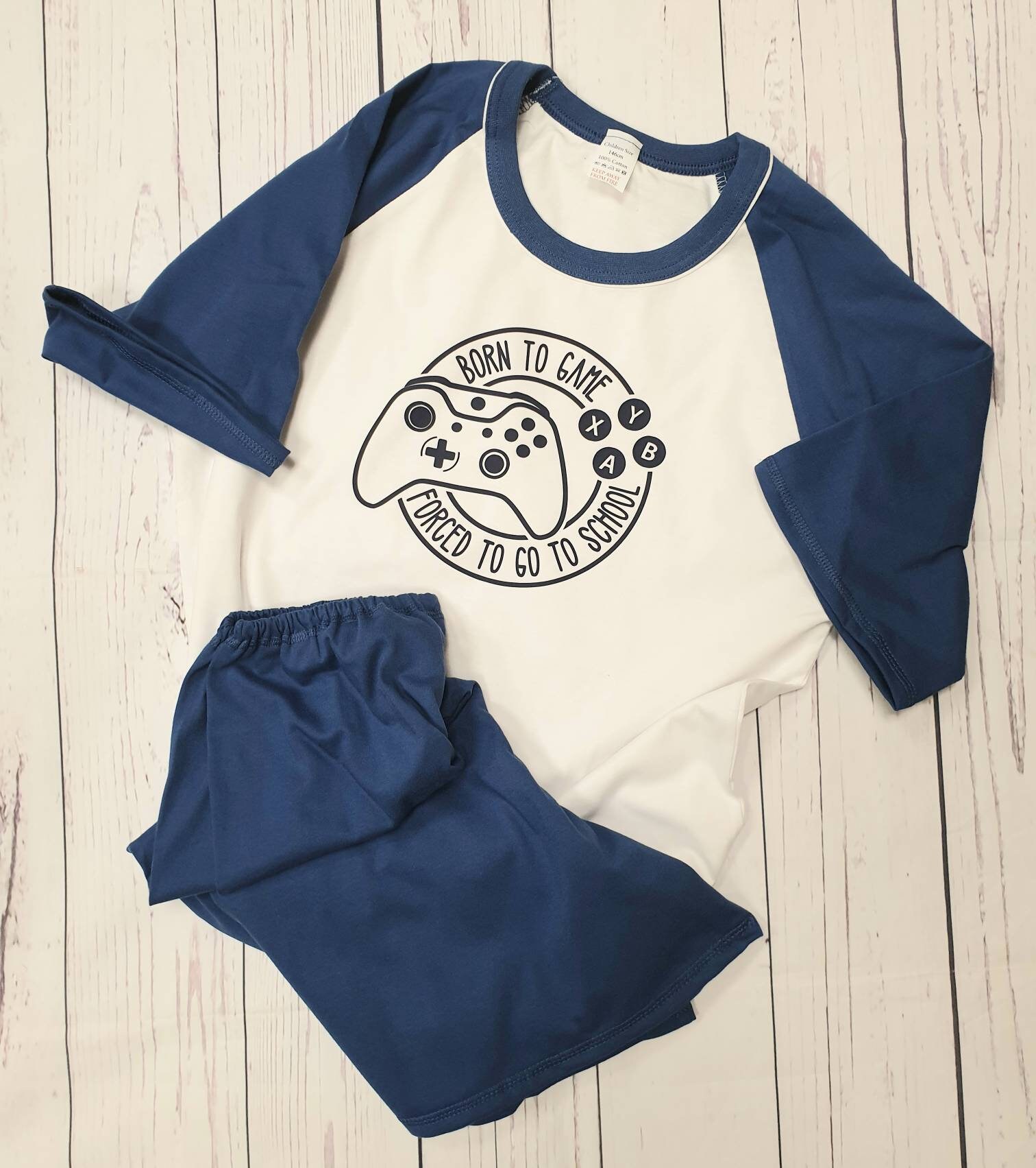 Gamer pyjamas cotton shorts pjs boys pjs gaming pjs Etsy