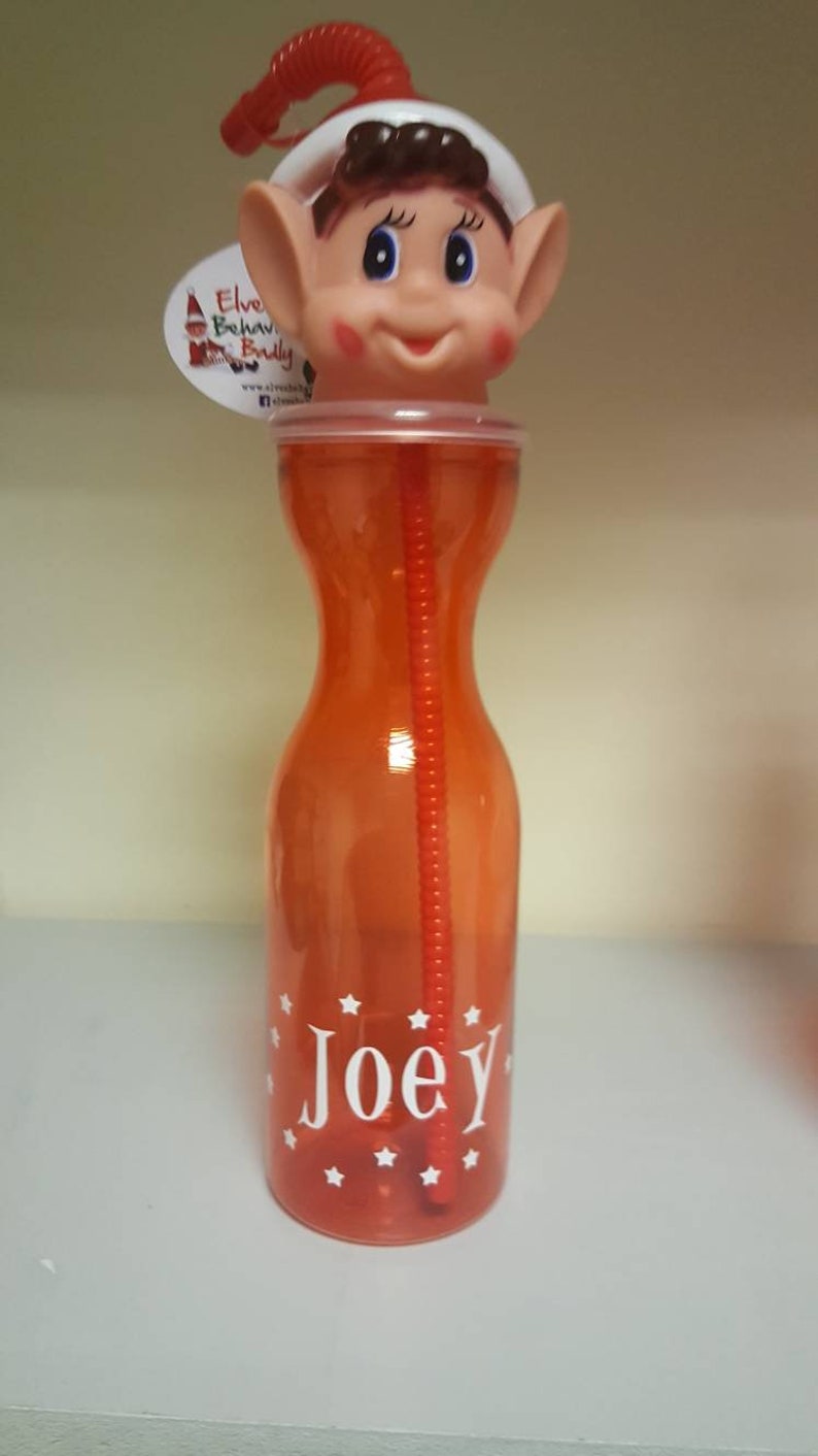 Elf style drinking bottles / elf head bottle / Christmas eve Etsy