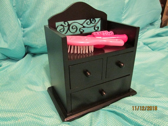 Black Vanity Doll Dresser Etsy