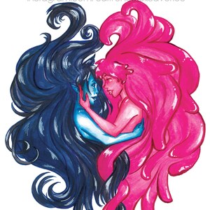 Bubbline - Adventure Time Art Print 10x8