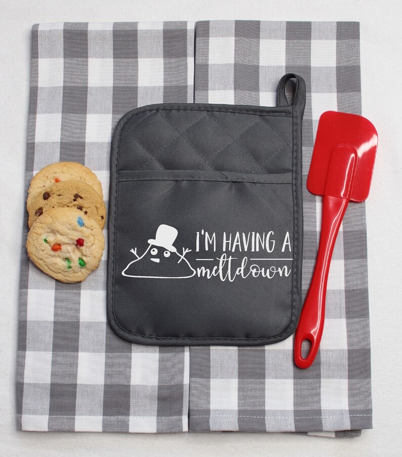 Pot Holder Tea Towel Set Christmas Hot Pad Flour Sack Towel Etsy