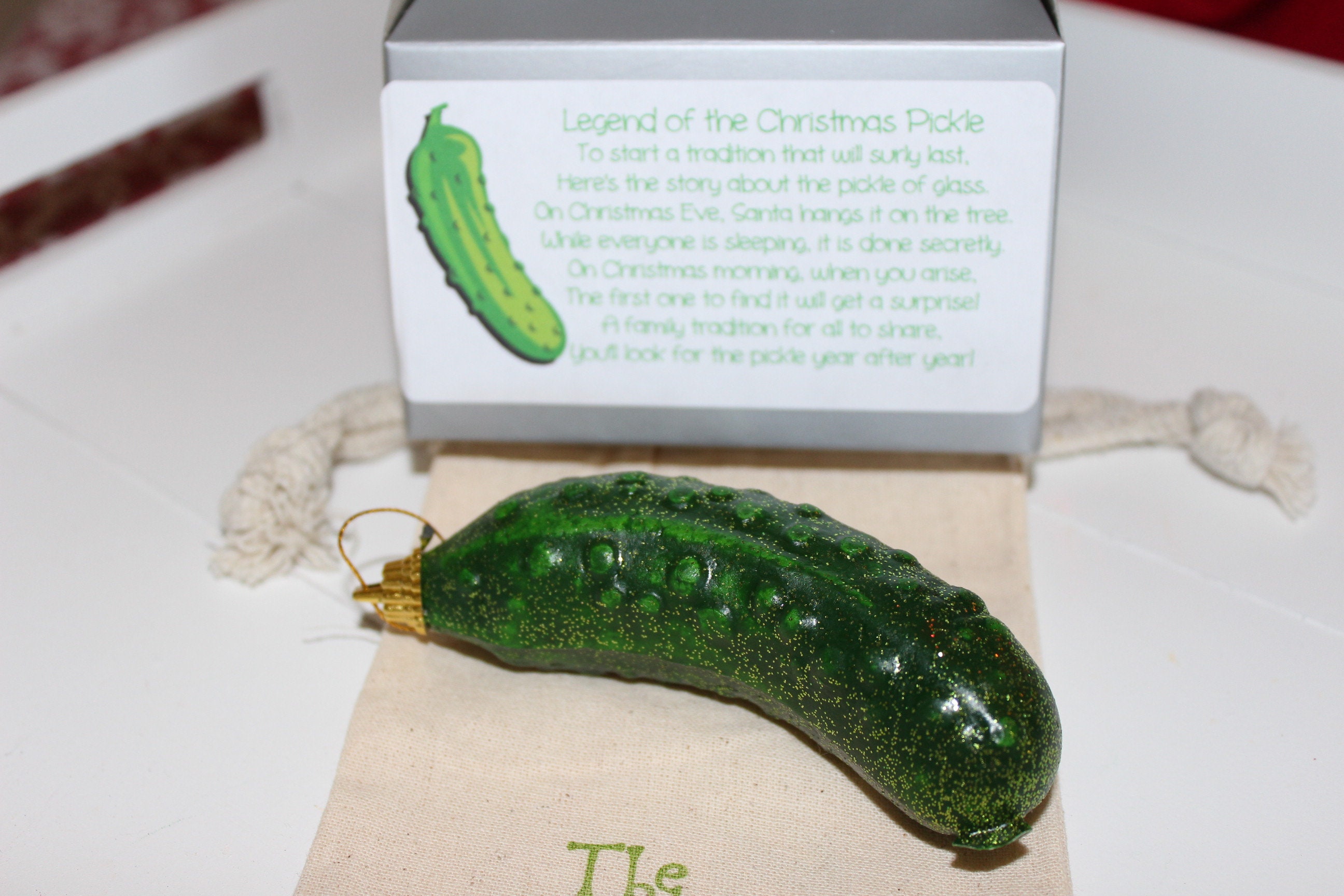 Pickle Ornament German Tradition Christmas Pickle Etsy