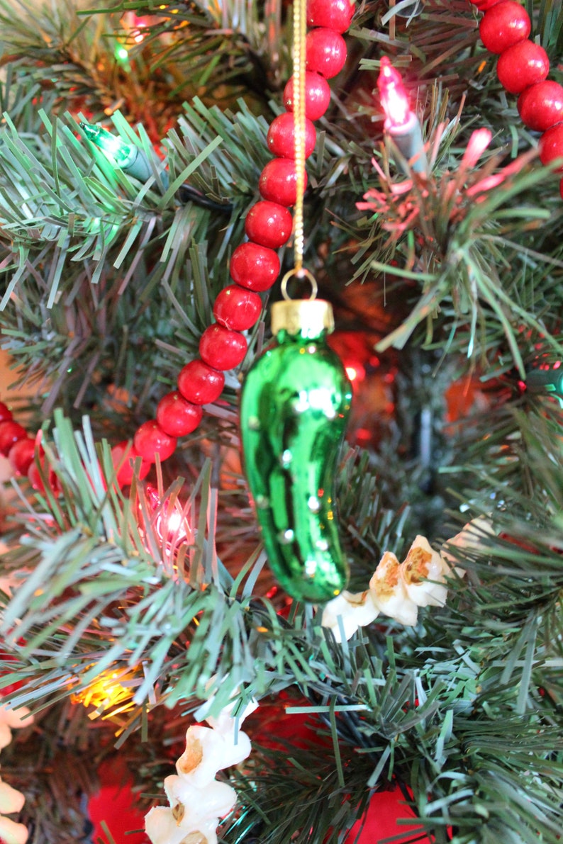 Pickle Ornament German Tradition Christmas Pickle Etsy