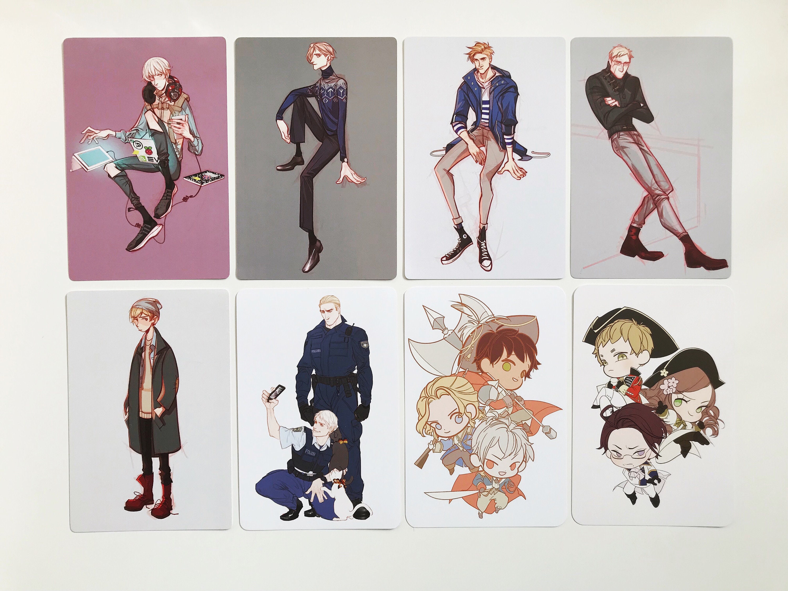 APH ヘタリア ポストカード (北欧: アイスランド、ノルウェー