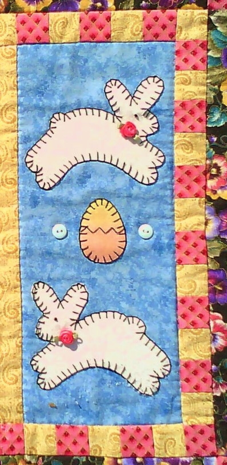 Easter Decoration Pdf Pattern Easter Mini-Wall Hanging | Etsy