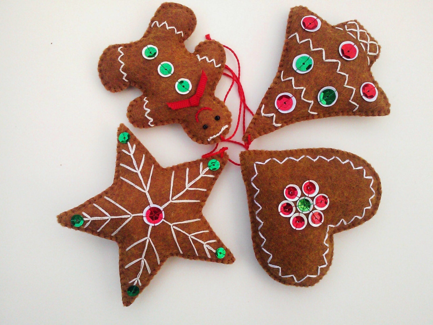 Gingerbread Ornament Sewing Pattern Christmas Tree Ornament - Etsy