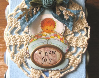 OOAK Baby Keepsake Box * Baby Boy Gift Box Handmade * Baby Keepsake * Baby Shower Gift * Newborn Boy * Baby Boy Box * New Mom * CardsinStock