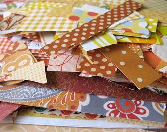 Orange Scrap Paper * Orange Scrapbook Paper Pack * Shades of Orange and Yellow Paper * Collage Art * Mix Media Art * CardsinStock