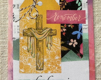 Christian Easter Card he has risen