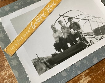Vintage Photograph Blank Greeting Card