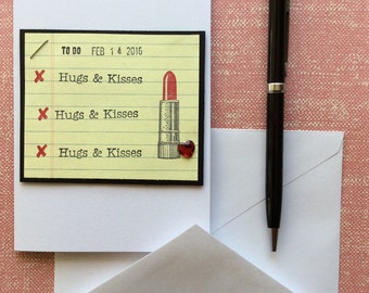 Minimal Valentine Card * Romantic Valentine Card * Hugs & Kisses * Office Love Card * Classic Valentine Card * Lipstick Card * CardsinStock