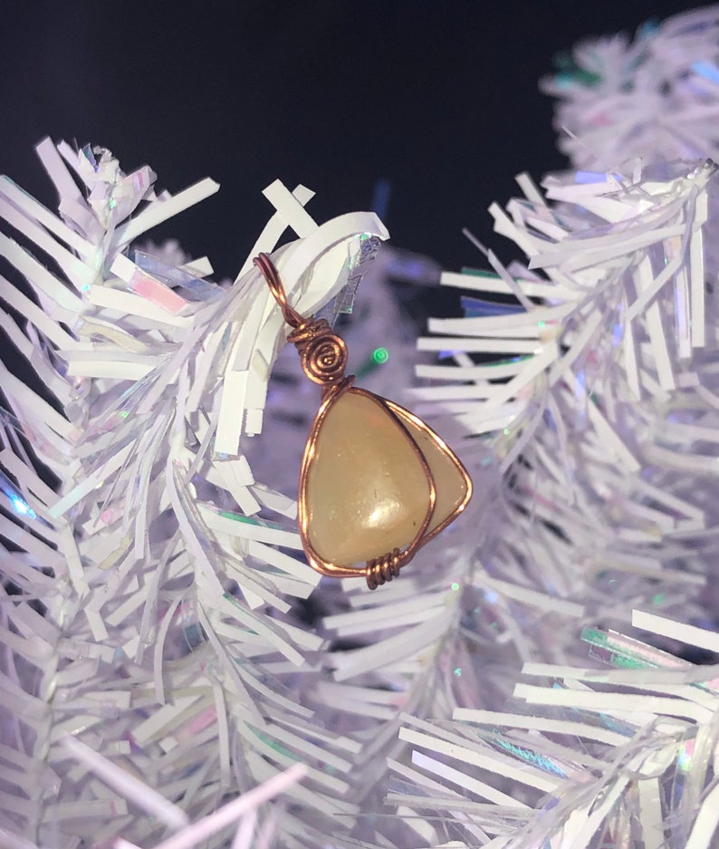 Tan Base Opal Pendant