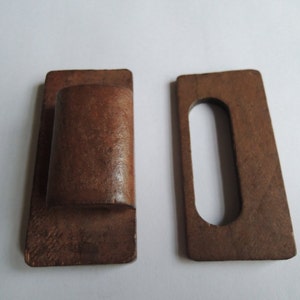 1pair  7x5.5cm  large wood belt buckle  (W978)