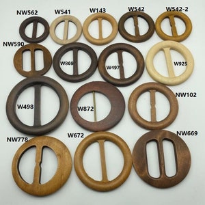 50mm/60mm/70mm/75mm/80mm/95mm Rundholz Schnalle Holz Gürtel sammeln HJ027 Bild 2