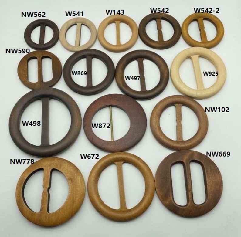 50mm/60mm/70mm/75mm/80mm/95mm Rundholz Schnalle Holz Gürtel sammeln HJ027 Bild 2