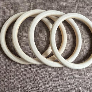 10Pcs no paint Natural Wood Bangle Wood ring 65/69mm for your handmade W340 image 2